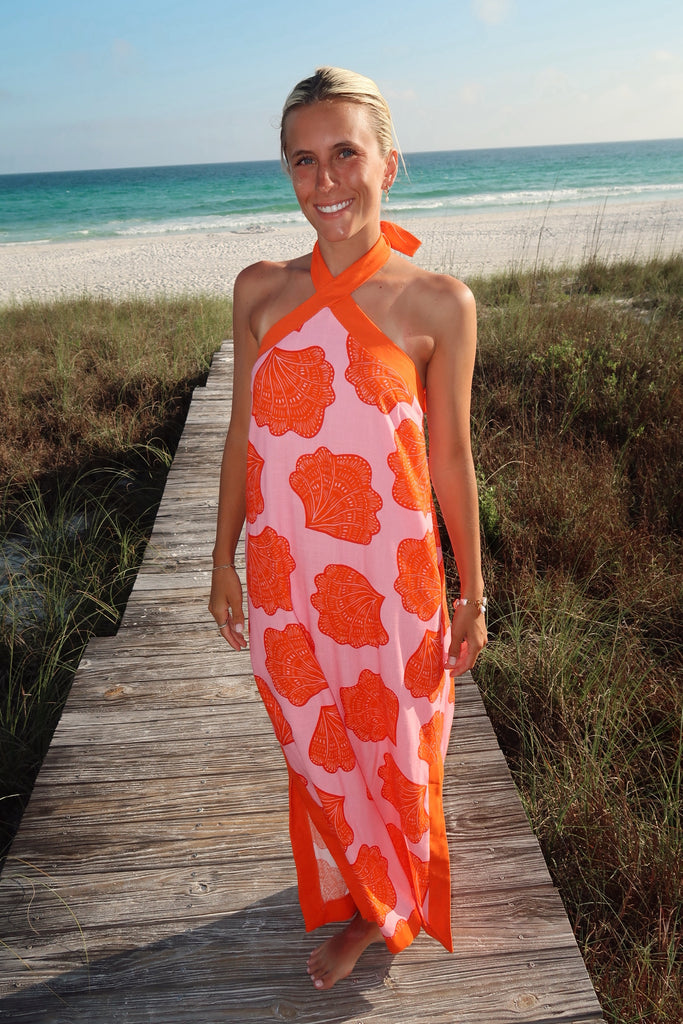 Marina Shell Maxi Dress – Joyful is She