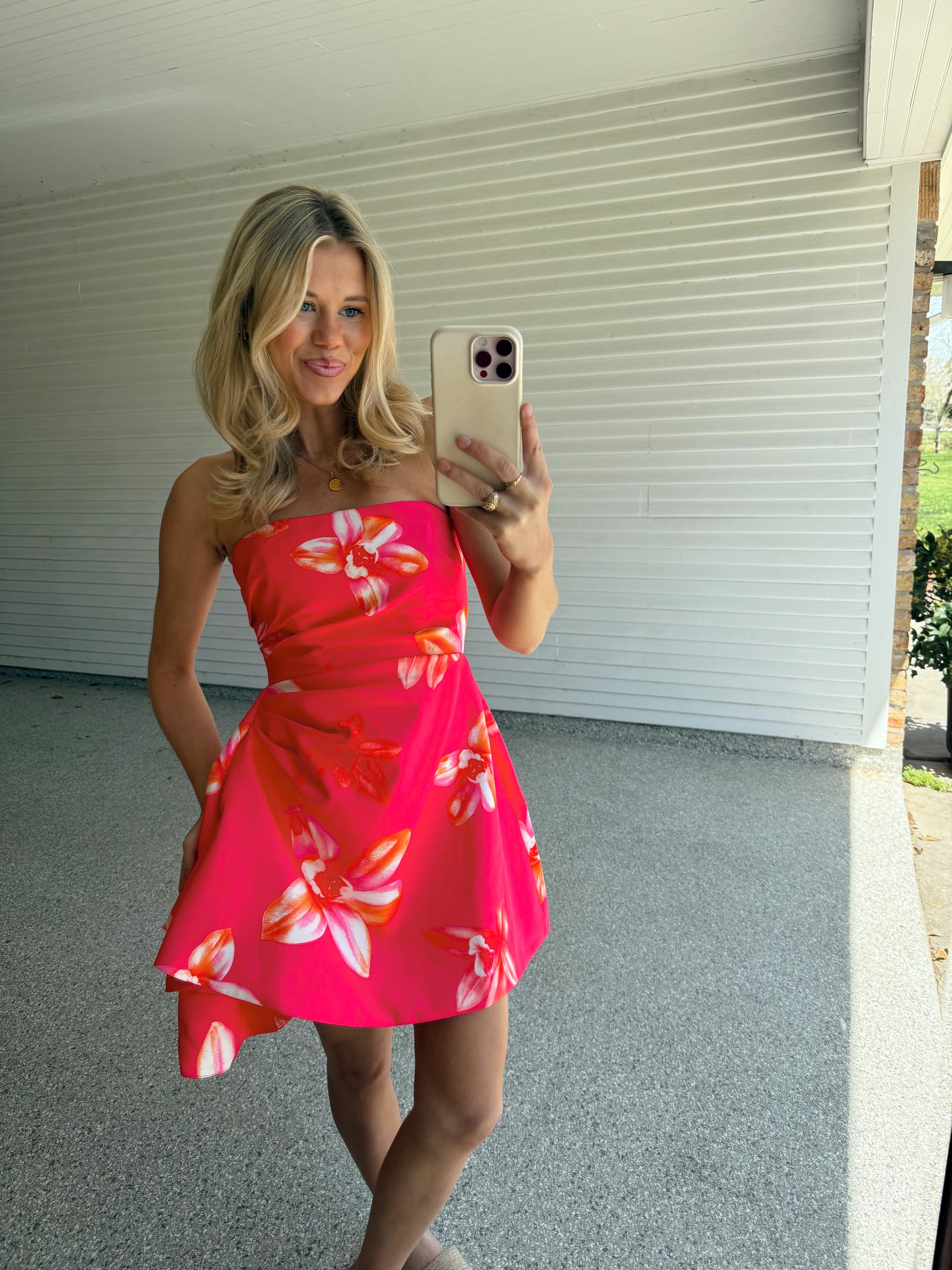 posie floral mini dress Posie Floral Swing Mini Dress